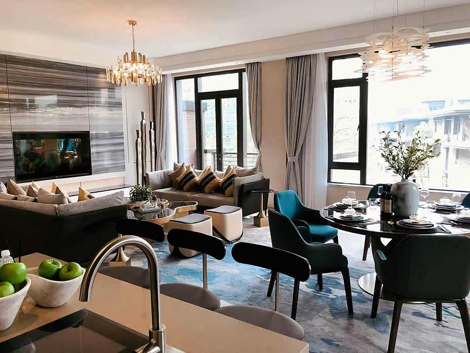 华侨城A4上叠别墅样板间家具定制